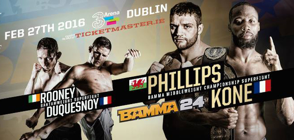 BAMMA 24 KONE VS. PHILLIPS Dublin